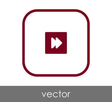 web tasarım ve uygulamaları için hızlı ileri simge