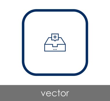 vektör çizim tasarım Arşiv simgesinin