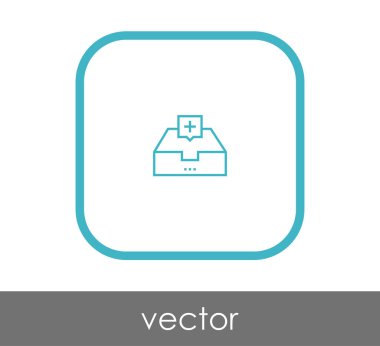 vektör çizim tasarım Arşiv simgesinin
