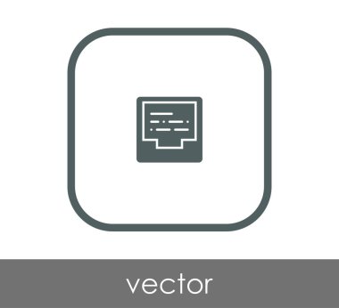 Arşiv simgesi illüstrasyon tasarımı