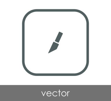 Bıçak düz simgesi