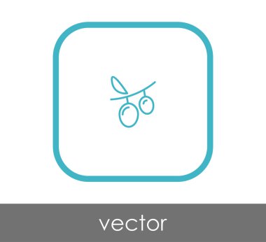 vektör çizim tasarım üzüm simgesinin