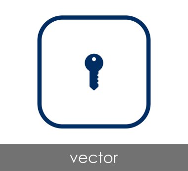 ev anahtar simgesi, vektör çizim