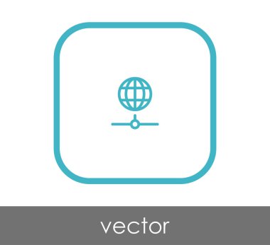 Dünya simgesinin vektör illüstrasyon tasarımı