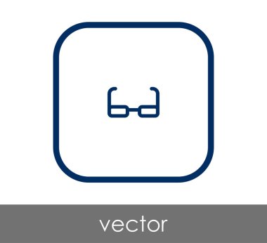 gözlük simgesi vektör illüstrasyonu