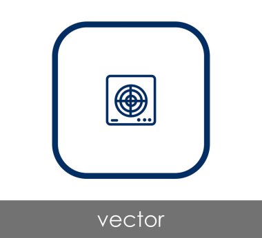 fan simge, sembol, vektör çizim 