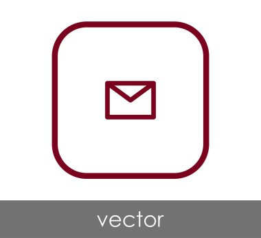 web tasarım ve uygulamalar için zarf simgesi