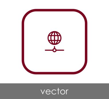 Dünya simgesinin vektör illüstrasyon tasarımı