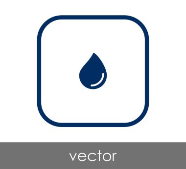 vektör çizim tasarım damla simgesinin