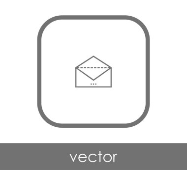 web tasarım ve uygulamalar için zarf simgesi