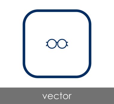 gözlük simgesi vektör illüstrasyonu