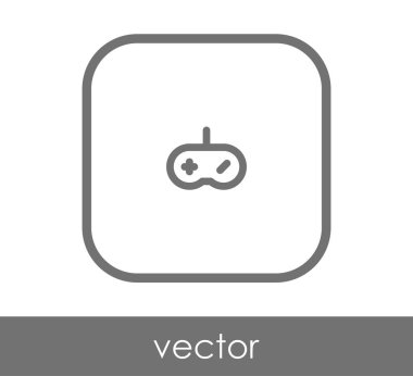 Oyun çubuğu düz simgesi