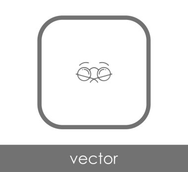 gözlük simgesi vektör illüstrasyonu