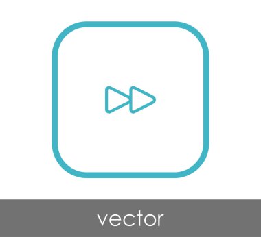 web tasarım ve uygulamaları için hızlı ileri simge