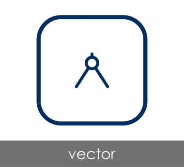 Çizim pusula simgesini, vektör çizim