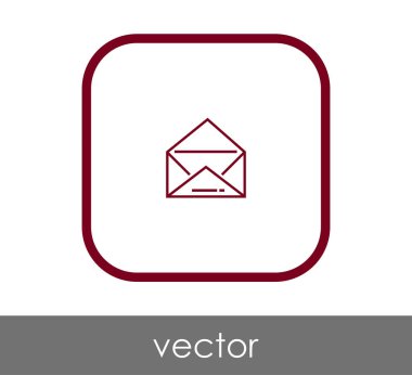 web tasarım ve uygulamalar için zarf simgesi