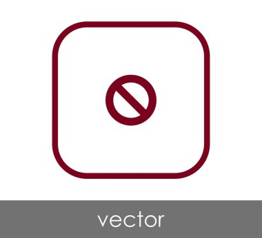 Yasak işareti simgesi