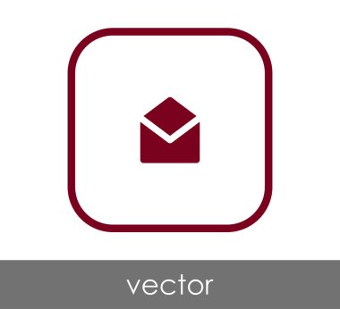 web tasarım ve uygulamalar için zarf simgesi