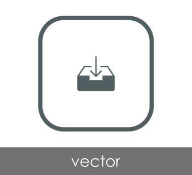 vektör çizim tasarım Arşiv simgesinin