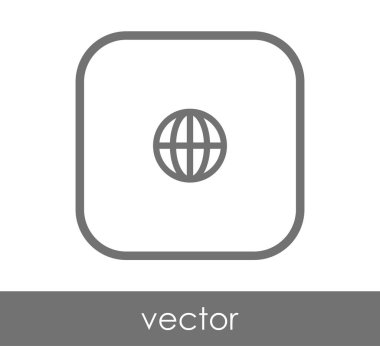 Dünya simgesinin vektör illüstrasyon tasarımı