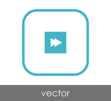 web tasarım ve uygulamaları için hızlı ileri simge