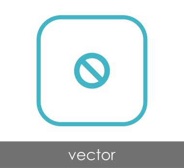 Yasak işareti simgesi