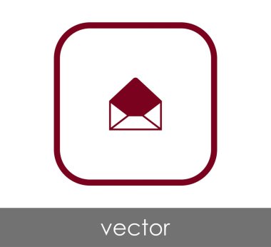 web tasarım ve uygulamalar için zarf simgesi