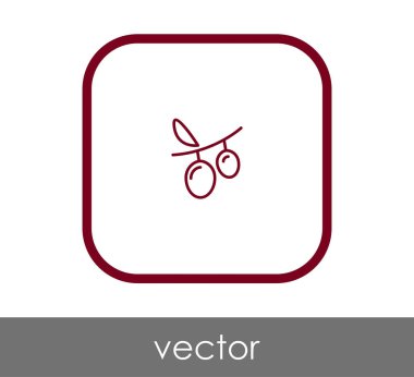 vektör çizim tasarım üzüm simgesinin