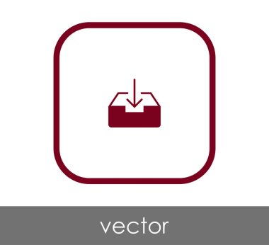 vektör çizim tasarım Arşiv simgesinin