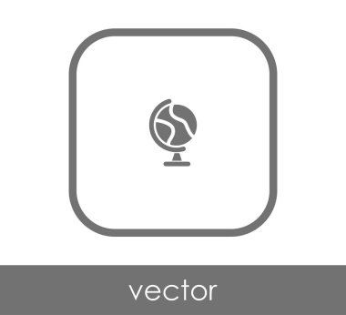 Dünya simgesinin vektör illüstrasyon tasarımı