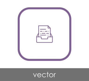 vektör çizim tasarım Arşiv simgesinin