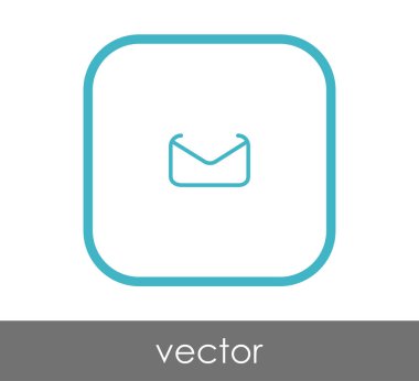 web tasarım ve uygulamalar için zarf simgesi