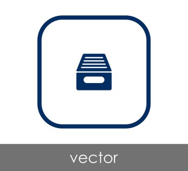 vektör çizim tasarım Arşiv simgesinin