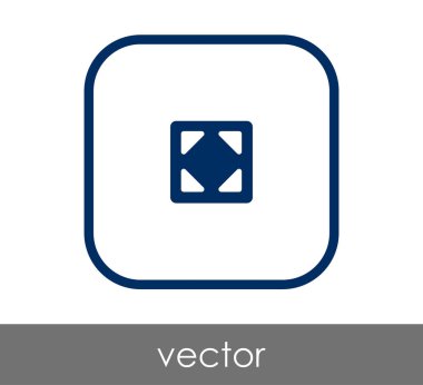 simgesini, genişletin işareti, vektör çizim 