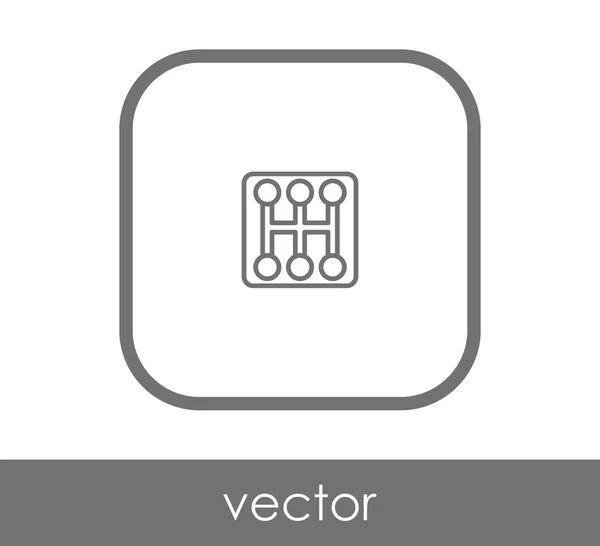 Vector illustration design of gearbox icon — Stock Vector