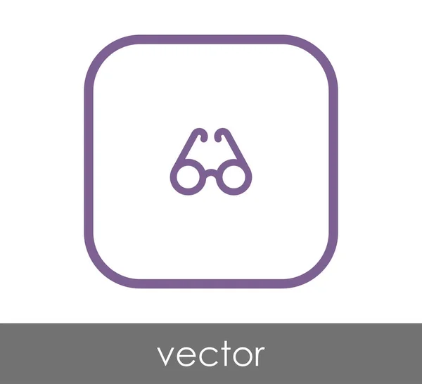 Anteojos Icono Vector Ilustración — Vector de stock