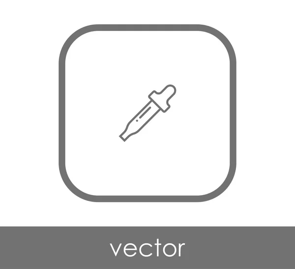 Ilustração Vetor Ícone Conta Gotas — Vetor de Stock