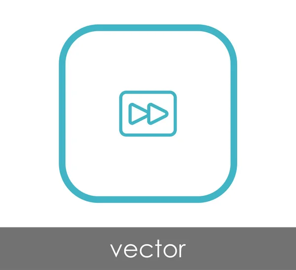 Icono Avance Rápido Para Diseño Web Aplicaciones — Vector de stock