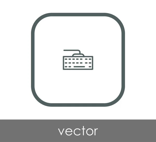 Icono Del Teclado Cuadrado Ilustración Vectorial — Archivo Imágenes Vectoriales
