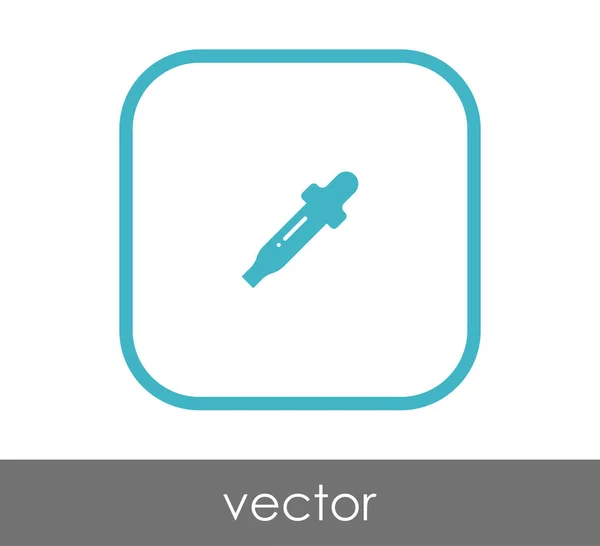 Pipette Symbol Vektor Illustration — Stockvektor