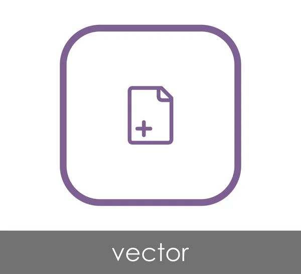 Documento web icono — Vector de stock