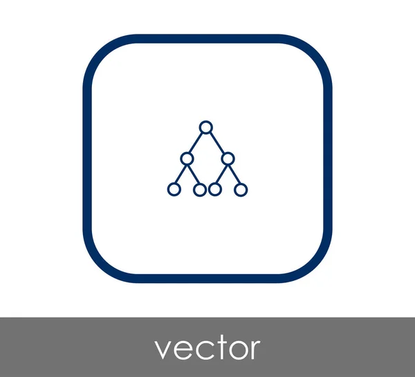Hierarchia-web ikon — Stock Vector