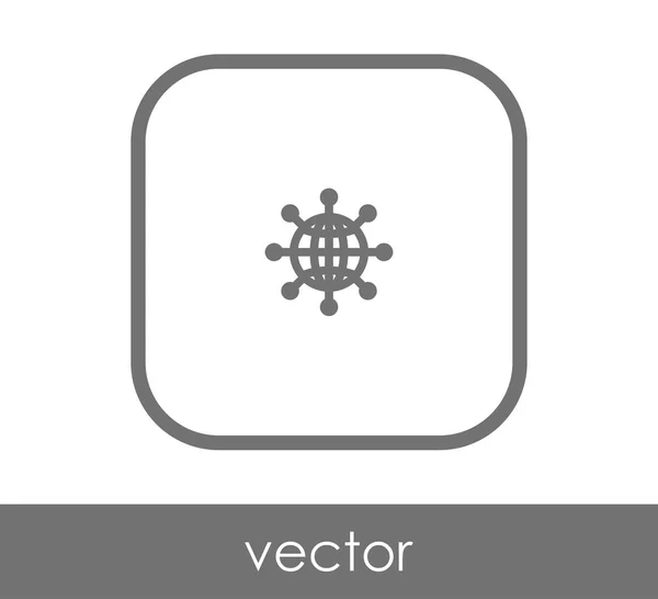 Vektor Illustration Design Des Globus Symbols — Stockvektor