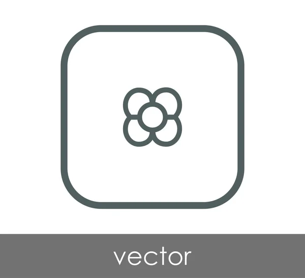 Blume Web-Symbol — Stockvektor