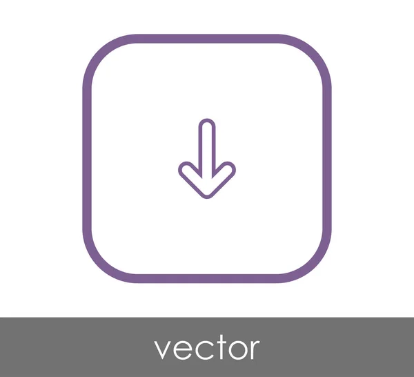 Nyíl ikon jel — Stock Vector