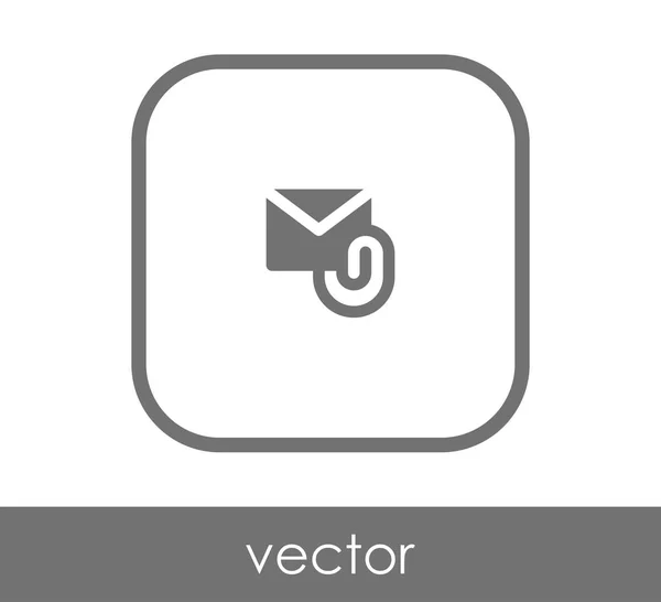 Icono de archivo adjunto de correo electrónico — Archivo Imágenes Vectoriales