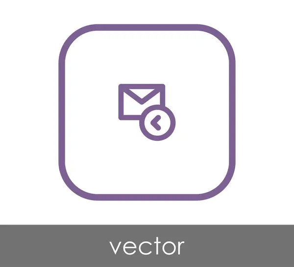 E-mailová odpověď ikona — Stockový vektor