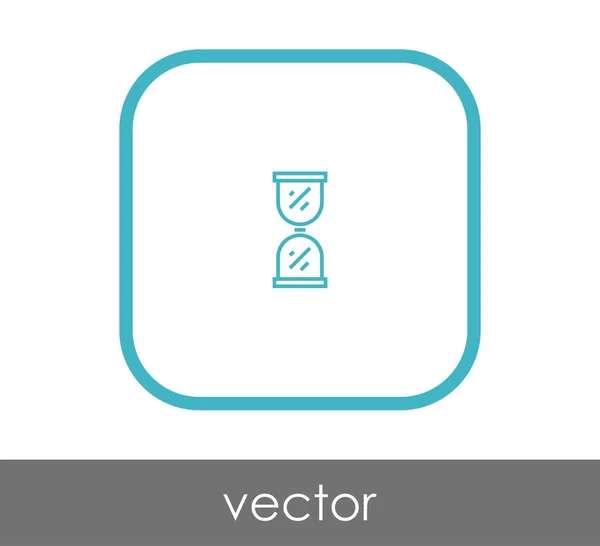 Icône Sablier Carré Illustration Vectorielle — Image vectorielle