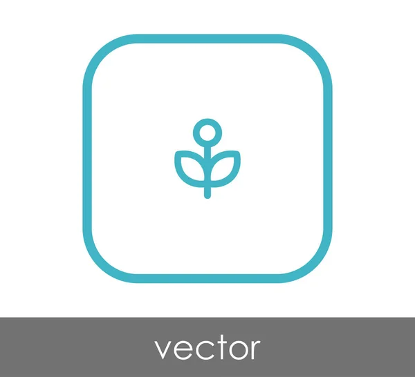 Ícone web flor — Vetor de Stock