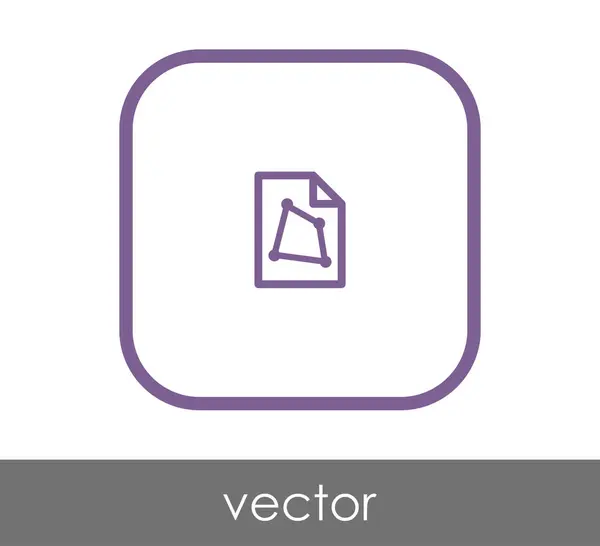 Значок веб-документа — стоковый вектор